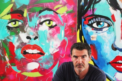 Christian Della-Giustina passe de la sculpture à la peinture.