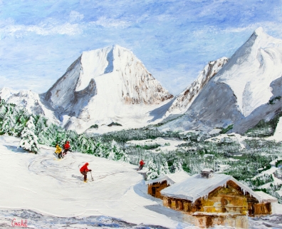 Mont Charvin depuis Manigod